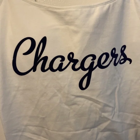 NWT New NFL San Diego Chargers Women's White Camisole Sz. L - Picture 2 of 7